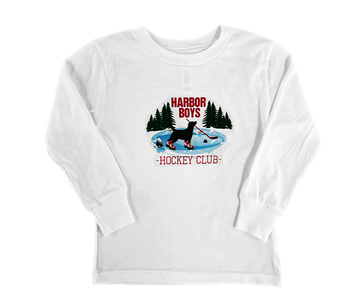 Kids Long Sleeve Hockey Tee